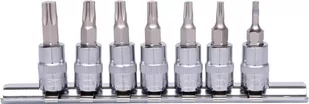 KS TOOLS 1/4"CHROMEplus Zestaw gniazd bitówdla srub Torx 7-szt, - Zestawy narzędziowe - miniaturka - grafika 1