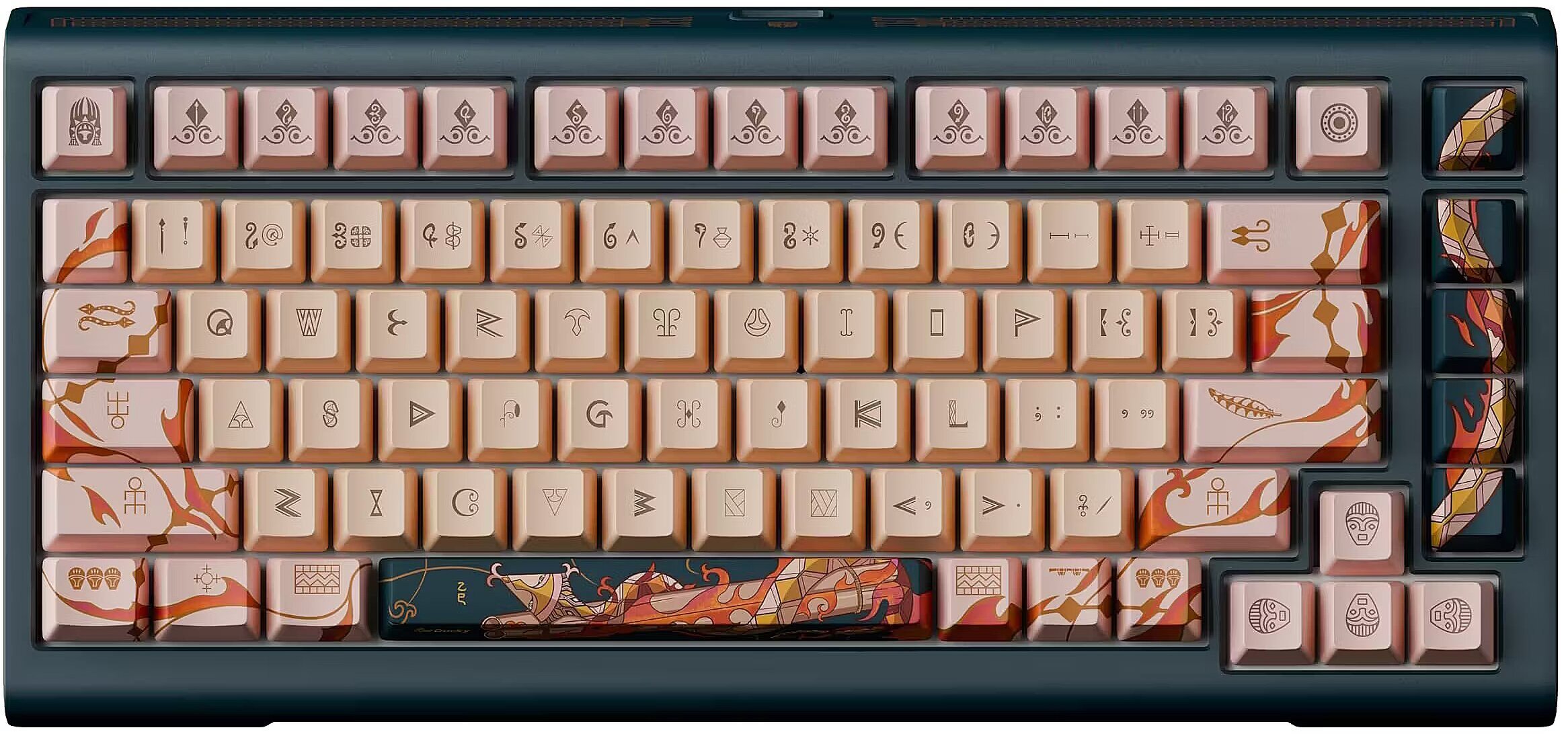 Ducky Year of the Snake 2025 Zodiac Klawiatura gamingowa 75% Hot-Swap RGB ISO - MX2A Red DKYOTS2025-CRDEPHCH000BY1