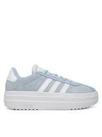 Buty dla dziewczynek - adidas Sneakersy VL Court Bold JI1018 Błękitny - miniaturka - grafika 1