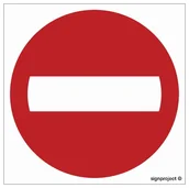 Akcesoria BHP - Sa001 Zakaz Wjazdu - 30 X 30 Cm, Pn - Płyta 1Mm Libres Polska Sp Sgp-Sa001_300X300_Pn 5904937491441 - miniaturka - grafika 1