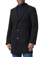 Płaszcze męskie - TOM TAILOR Męskie płaszcz wełniany 1032502, 29999 - Black, M - miniaturka - grafika 1