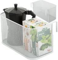 Półki łazienkowe - Kosz koszyk organizer metalowy zawieszany na reling półka wisząca kuchenna - miniaturka - grafika 1