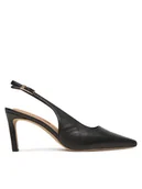 Czółenka - Tommy Hilfiger Szpilki Squared Toe FW0FW08636 Czarny - miniaturka - grafika 1