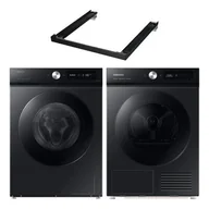 Pralki - SAMSUNG BESPOKE AI WW11DB7B94GB EcoBubble 11kg 1400 obr + Suszarka SAMSUNG BESPOKE DV90BB7445GB + Łącznik SAMSUNG SKK-SSV Czarny - miniaturka - grafika 1