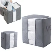 Pokrowce na ubrania - Pokrowiec torba organizer do przechowywania na pościel ubrania z okienkiem - miniaturka - grafika 1