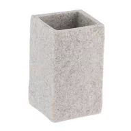 Kubki na szczoteczki do zębów - Kubek łazienkowy Estiarte Grey Stone - miniaturka - grafika 1