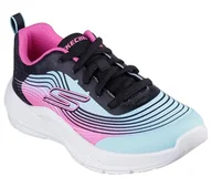 Buty dla dziewczynek - Skechers Sneakersy dziewczęce Microspec Advance, Aqua Fioletowy, 6 UK - miniaturka - grafika 1