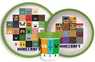 Zestawy naczyń dla dzieci - Zestaw obiadowy MINECRAFT talerzyk miska kubek Naczynia dla dzieci - miniaturka - grafika 1