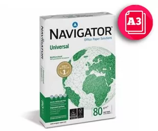 Navigator The Company Papier Universal A3 80g/m2 500 kartek  do drukarek atramentowych 8247B80BBP - Papier do drukarek - miniaturka - grafika 1