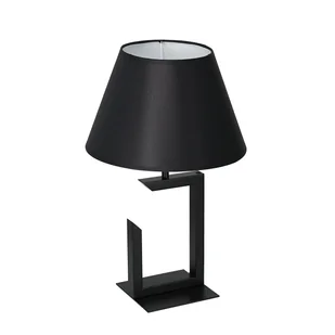 Luminex H 450 Black 3395 Lampa stołowa lampka 1x60W E27 czarny/biały - Lampy stojące - miniaturka - grafika 1