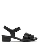 Sandały damskie - Rieker Sandały 62685-00 Czarny - miniaturka - grafika 1