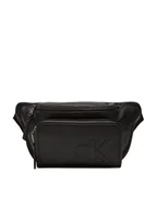 Nerki - Calvin Klein Saszetka nerka Sculpted Impression Waistbag 38 LV04G3160G Czarny - miniaturka - grafika 1