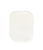 Waciki, płatki i patyczki kosmetyczne - Wielorazowy płatek, wacik kosmetyczny prostokątny, z weluru bawełnianego, 1 szt., BIAŁY, Wild Nature - miniaturka - grafika 1