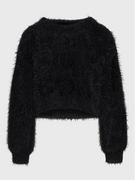 Swetry damskie - Glamorous Sweter TM0248 Czarny Regular Fit - miniaturka - grafika 1