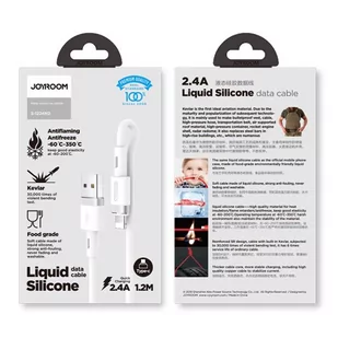 Joyroom kabel USB - Lightning 2,4A 1,2 m (S-1224N2 White) - Kable USB - miniaturka - grafika 4