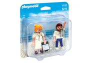 Figurki dla dzieci - Playmobil Family Fun 9216 Duo Pack Stewardesa i oficer - miniaturka - grafika 1