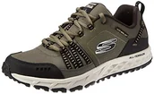Trampki męskie - Skechers Escape Plan, Trampki męskie, Green Olive Leather Mesh Black Trim Olbk, 42 EU - miniaturka - grafika 1