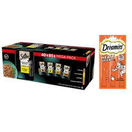 Mokra karma dla kotów - Sheba Nature's Collection Drobiowe Smaki w galaretce - mokra karma dla kota 40x85g + DREAMIES 30g GRATIS - miniaturka - grafika 1