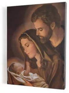 Święta Rodzina, obraz religijny na płótnie - Ikony i obrazy sakralne - miniaturka - grafika 1