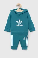 Komplety dla niemowląt - adidas Originals dres niemowlęcy kolor turkusowy - miniaturka - grafika 1