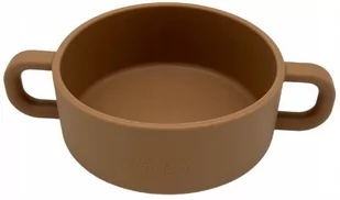 Miseczka Silikonowa Dla Dzieci Brązowa Uchwyty - Miseczki i talerzyki dla dzieci - miniaturka - grafika 1