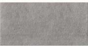 Płytki ceramiczne - Gres zdobiony stopnica DRY RIVER grey mat 29,55x59,4 gat. I - miniaturka - grafika 1
