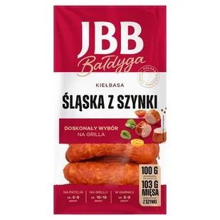 JBB Bałdyga Kiełbasa śląska z szynki 450 g - Kiełbasa i wędliny - miniaturka - grafika 1