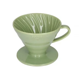 Ceramiczny Drip Hario V60-02 - Zielony - Zaparzacze i kawiarki - miniaturka - grafika 1