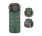 Akcesoria do wózków - PETITE&MARS -ZESTAW Śpiwór dziecięcy 4 w 1 ARCTIC + mufki na ręce na wózek Veritable Khaki - miniaturka - grafika 1