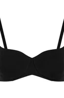 Biustonosze - Hunkemöller Usztywniony bawełniany biustonosz z fiszbinami Czarny - miniaturka - grafika 1
