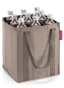 Torba na butelki z przegrodami Reisenthel Bottlebag - herringbone mokka - Torby i wózki na zakupy - miniaturka - grafika 1