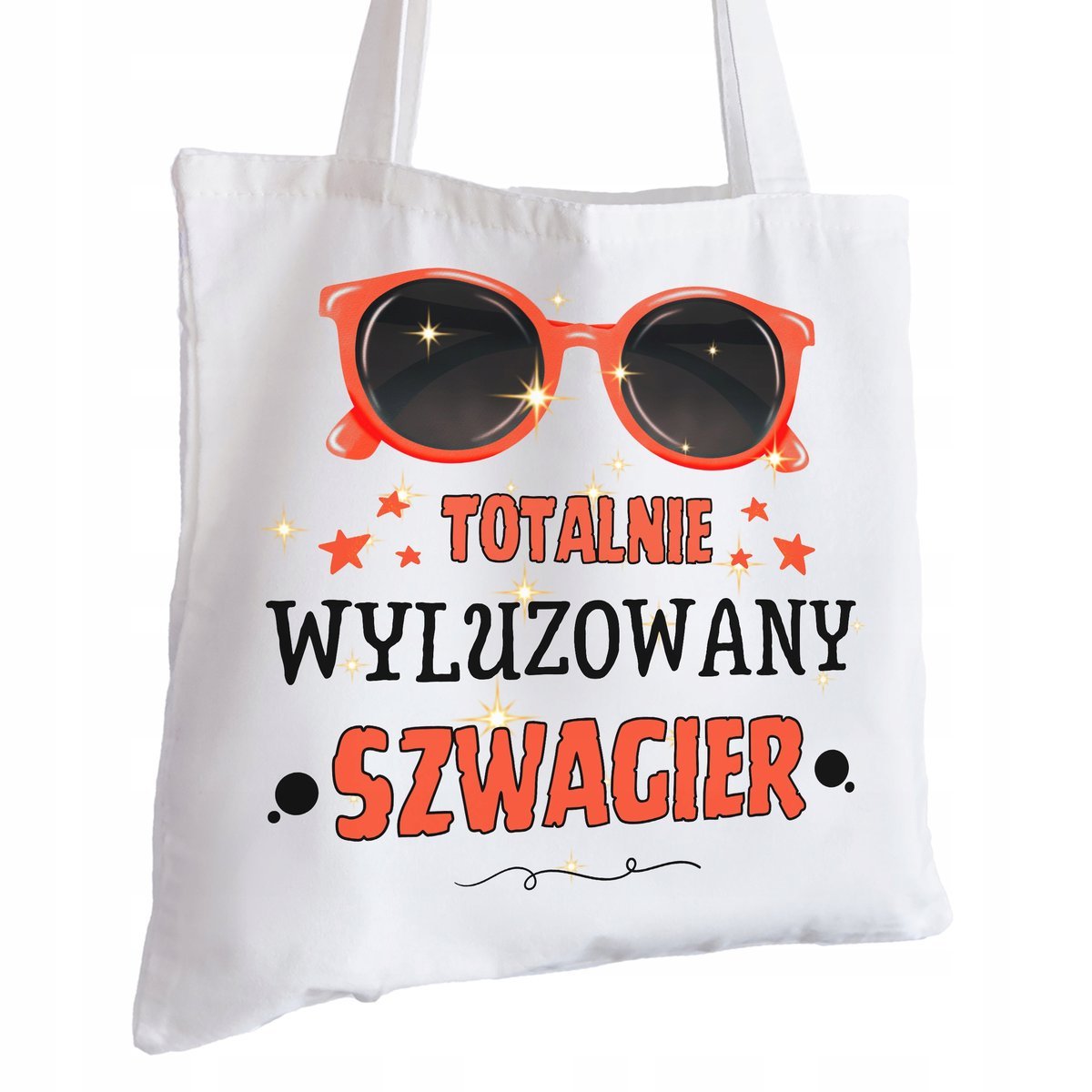 Torba Bawełniana biała dla Szwagra Na Prezent ekologiczna Trwały Nadruk