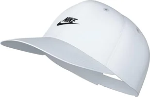 Nike FB5368-100 U NK Club cap U CB FUT WSH L Czapka z daszkiem Unisex Dorosły Biały/Czarny Rozmiar L/XL - Czapki damskie - miniaturka - grafika 1