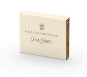 Naboje i atramenty - Naboje Graf von Faber-Castell Olive Green 6szt. - miniaturka - grafika 1
