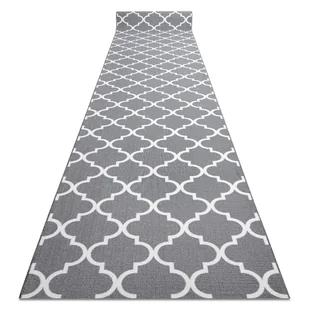 CHODNIK PODGUMOWANY 100 cm KONICZYNA MAROKAŃSKA szary TRELLIS 30352, 100x1150 cm - Dywany - miniaturka - grafika 1