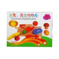 Zabawy w naśladowanie dorosłych - Zestaw drewniane owoce i warzywa do krojenia Swede - miniaturka - grafika 1