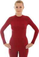 Koszulki sportowe damskie - Brubeck Koszulka termoaktywna damska Thermo LS10670 r. XL - miniaturka - grafika 1