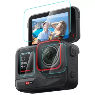 Osłona ze szkła hartowanego 3 w 1 PULUZ do Insta360 Ace Pro - Akcesoria do kamer sportowych - miniaturka - grafika 1