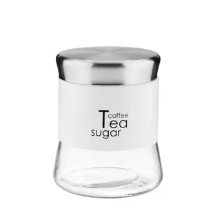 Pojemnik szklany 750 ml GRENO biały - Inne naczynia kuchenne - miniaturka - grafika 1