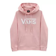 Bluzy damskie - Vans Damska bluza z kapturem z logo Drop V, Srebrno-różowy, XS - miniaturka - grafika 1
