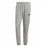 Spodnie męskie - Spodnie męskie adidas Essentials Fleece szare GK8824-M - miniaturka - grafika 1