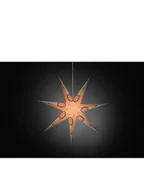 Ozdoby bożonarodzeniowe - Konstsmide Dekoracyjna lampa w kolorze białym ze wzorem - wys. 78 cm - miniaturka - grafika 1