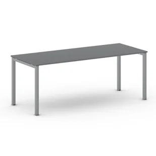 B2B Partner Stół Square 2000 x 800 x 750 mm, antracyt 499184 - Stoły i stoliki do biura - miniaturka - grafika 1