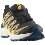 Buty dla chłopców - Buty dziecięce Salomon Xa Pro V8 Waterproof Rozmiar butów (UE): 35 / Kolor: niebieski/żółty - miniaturka - grafika 1