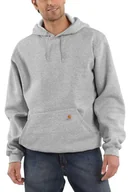 Bluzy sportowe męskie - Bluza męska z kapturem Carhartt Midweight Hooded Sweatshirt HGY Heather Grey - miniaturka - grafika 1