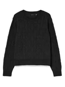 Swetry damskie - Vero Moda Sweter w kolorze czarnym - miniaturka - grafika 1