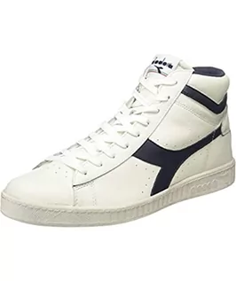 Sneakersy damskie - Diadora Unisex Game L High Waxed wysokie sneakersy, biały - Smart C6180 biały biały biały - 36 EU - grafika 1