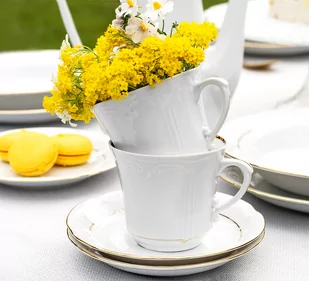 Filiżanka 250 ml Kamelia Złota Linia B014 - Filiżanki - miniaturka - grafika 1