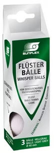 Piłeczki do tenisa stołowego SUNFLEX Whisperballs 3 szt. 20612 - Tenis stołowy - miniaturka - grafika 1