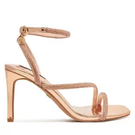 Sandały damskie - Sandały Nine West WFA2675-1 Złoty - miniaturka - grafika 1